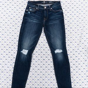 For all Mankind Skinny Jeans With Rips